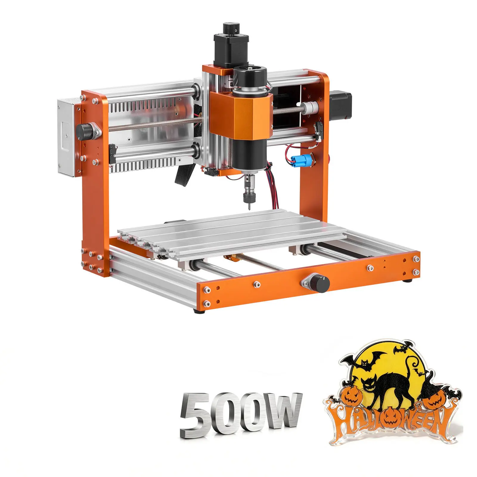 Cnc Router Machine, Axis Wood Engraving Milling Machine, AC 100-240V, 50/60Hz Voltage, 500W Maximum Power, 6061 Aluminum Alloy Construction, High-Precision Engraving
