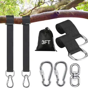 Safe Tree Swing Hanging Straps Kit, 3FT/10FT/15FT/20FT, Heavy Duty Holds 5500LBS Extra Long Adjustable Tree Swing Straps, Easy & Fast Way to Hang Any Swing or Hammock(3 FT)