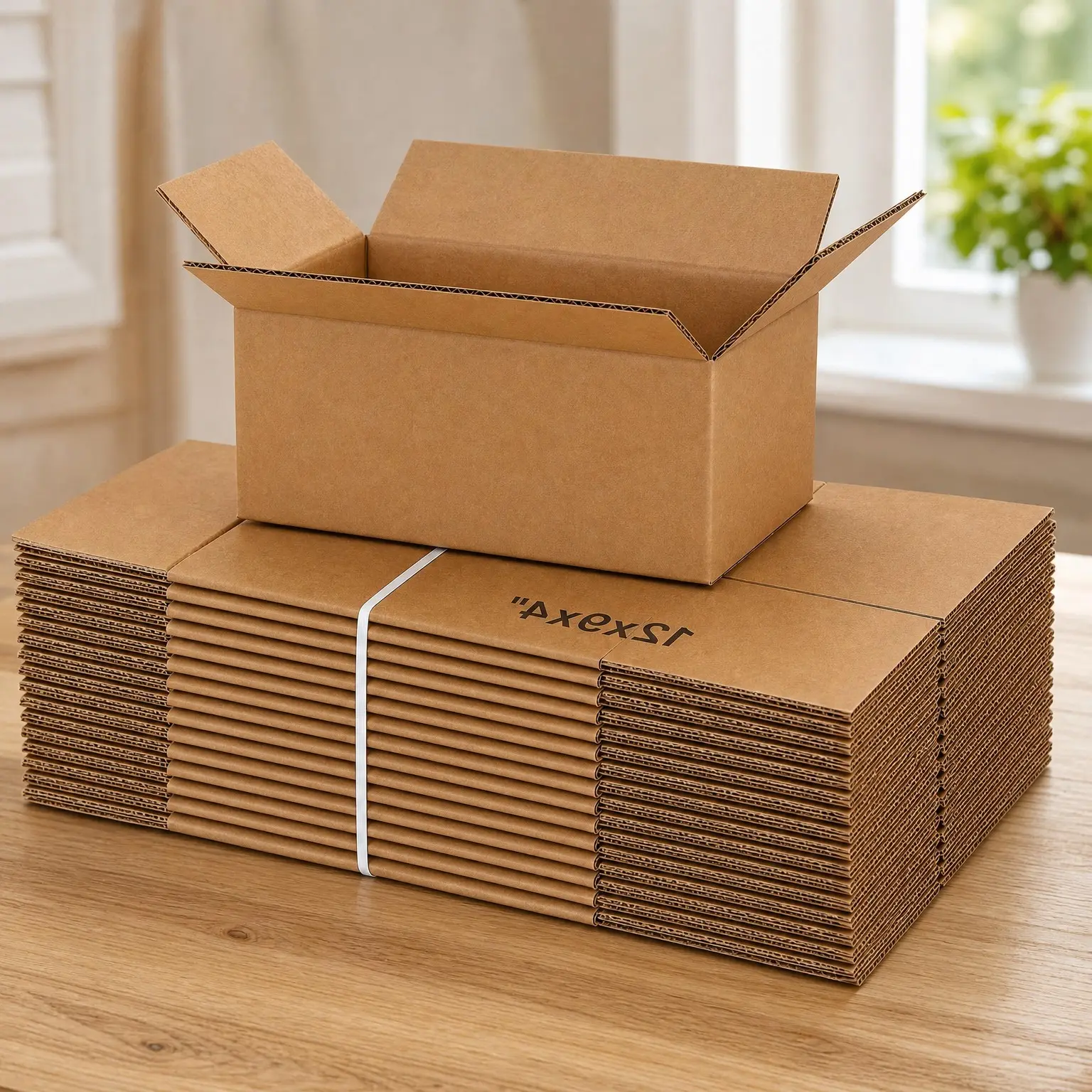 Medium Shipping Boxes 12"L x 9"W x 4"H 25-Pack - Corrugated Cardboard Box for Moving, Mailing, Packing, Packaging and StorageGift