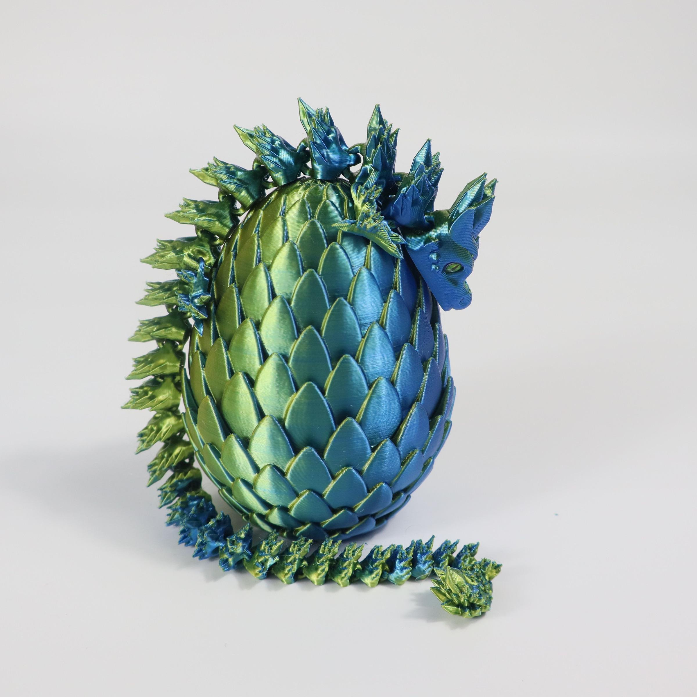 3D Dragon & Egg Set, Laser Series Home Decor Ornament, Decorative Sculptures, Party Gift, Atmosphere Gift for Various Occasions