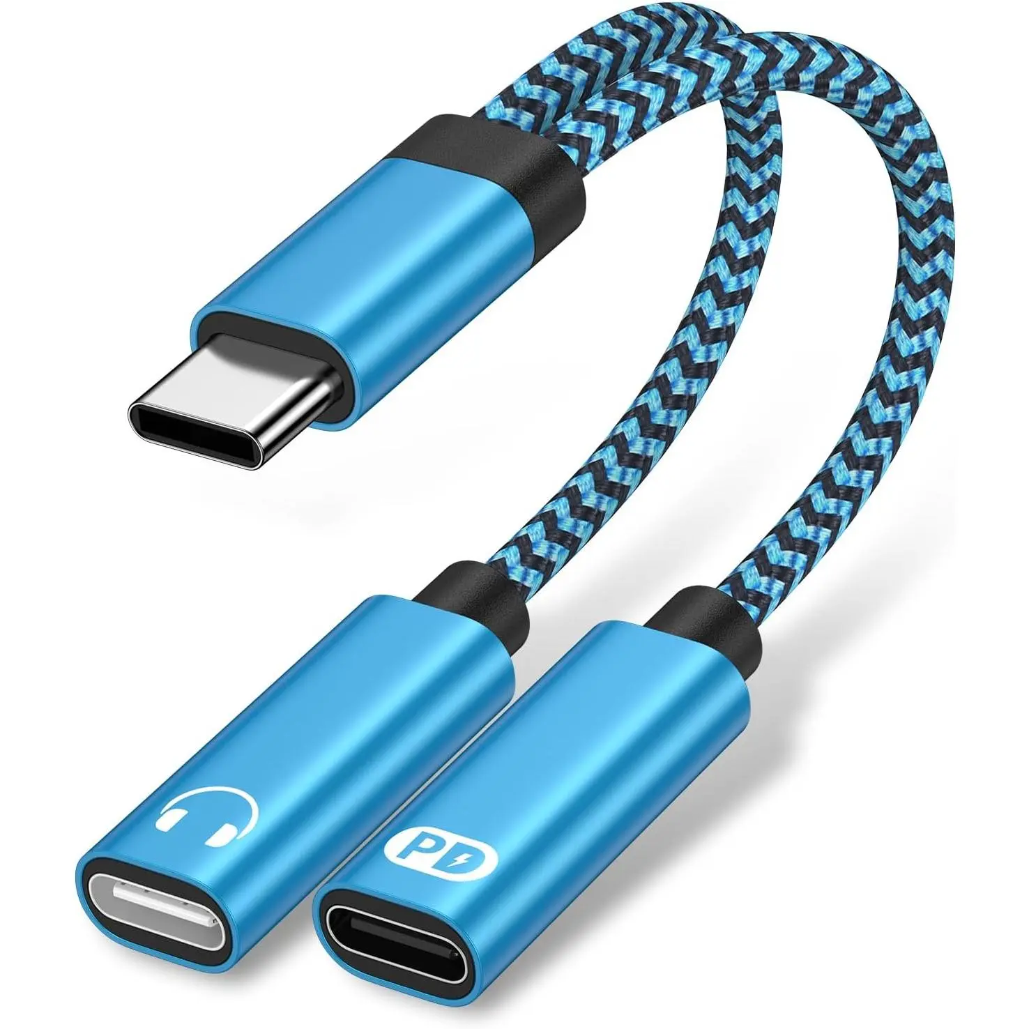 for  17 USB C Splitter for Headphone and  Adapter, 2 in 1 USB C to Audio and Charger Adapter Dongle  with PD 60W for  17 Air 17 Pro Max/Pro 16e 16 15 Pro Max,iPad Pro,