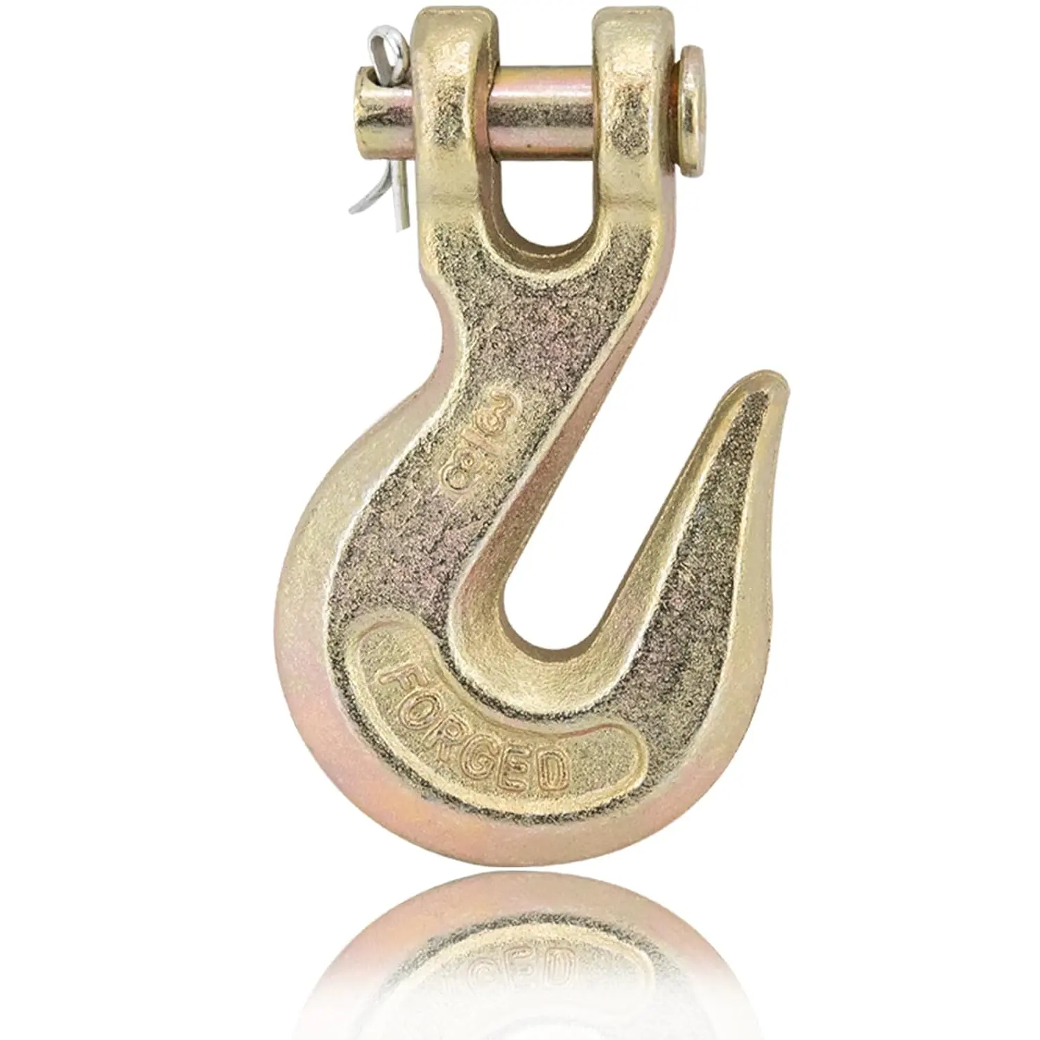 1-Pack G70 Clevis Grab Chain Hooks, 3/8 Inch Heavy-Duty Hardware for Ropes & Chains, 3/8 Inch - 1 Pack