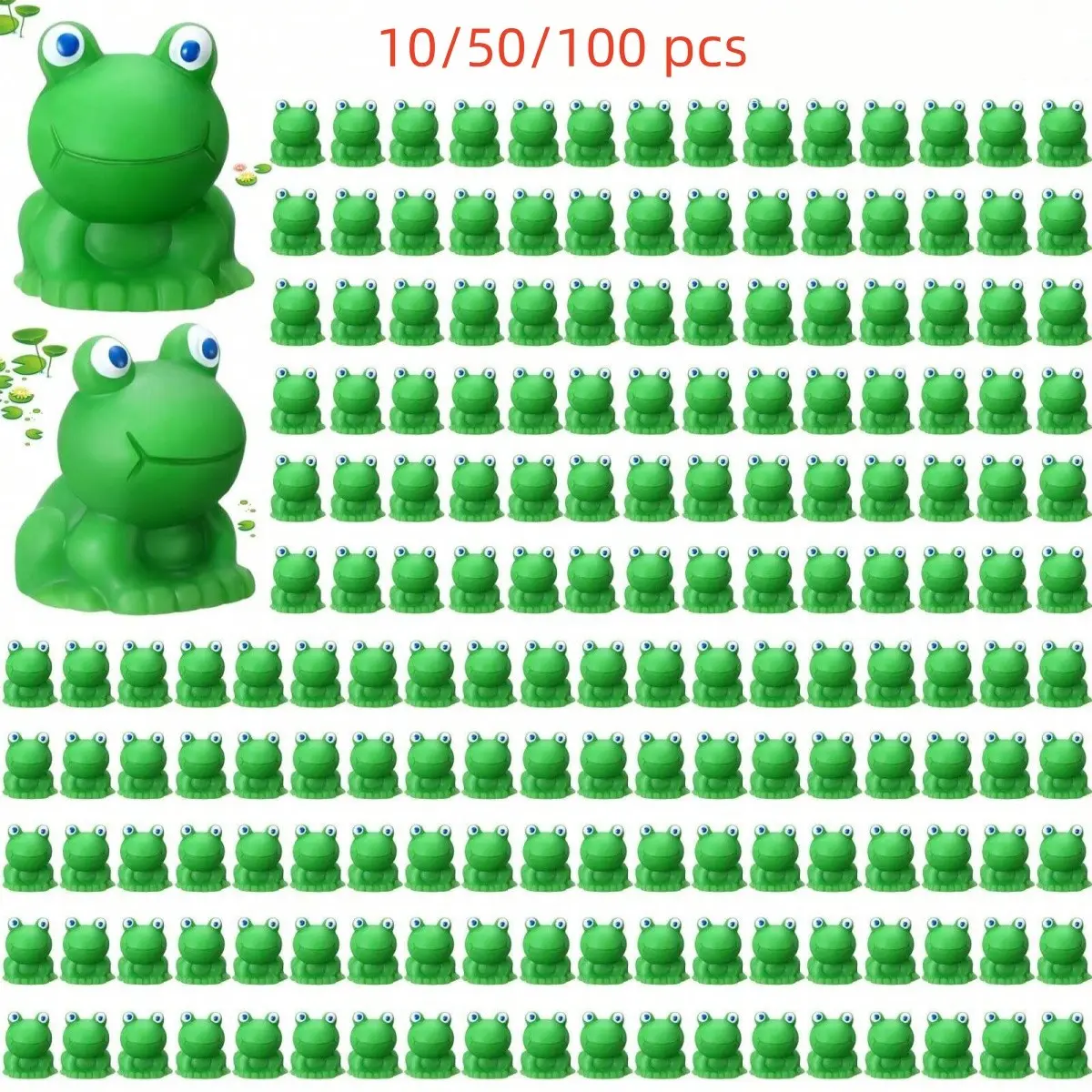10/50/100 Pcs Mini Frog Ornaments Set, Resin and Plastic Material, Ideal for Art Crafts, Garden Decor, Garden Statue, Home Decoration, 10/50/100 Pieces