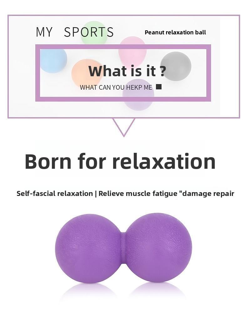 Customized fascia ball, peanut ball, silicone suction cup massage hedgehog ball, used for foot, back, and waist muscle relaxation and meridian massage