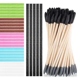 60 count Detail Sanding Sticks  Sanding Sticks for Plastic Models  Polishing Sticks for  Art Sanding Strips for Tight Spaces Matchsticks Sanding Accessory for Metal Model Craft