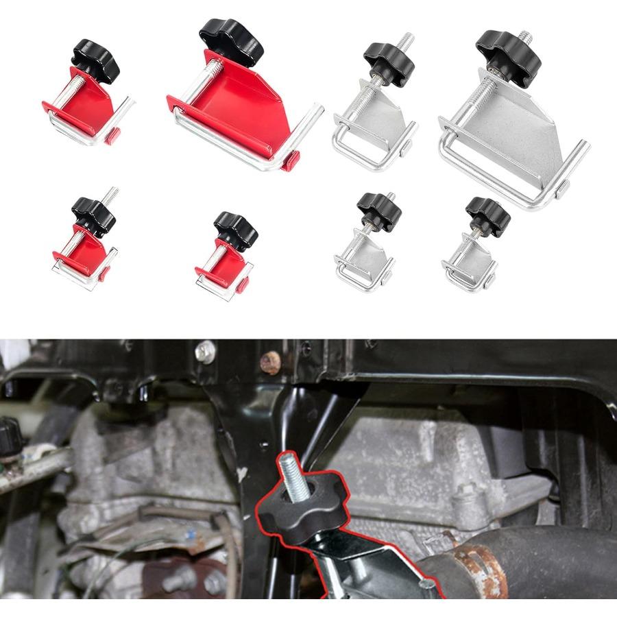 4pcs Fluid Line Hose Off Pinch Tool Kit Hose Clamp Pliers Set 1-3/4" 1" 1/2" 3/8" Rustproof Steel Materials for Fuel Radiator Heater Hose Automotive Plumbing Clamps