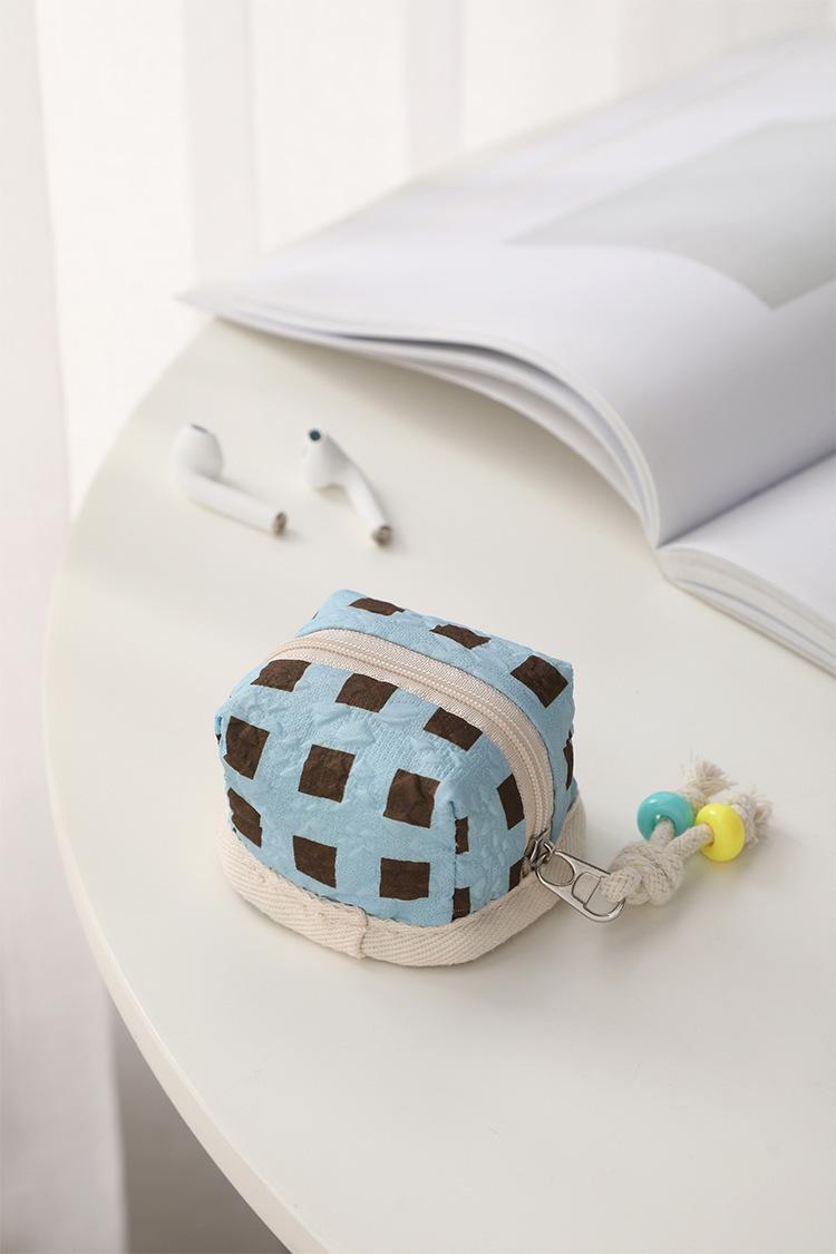 Mini Cute AirPods Case – Soft Portable Earbud Pouch for Women, Small Bluetooth Headphone Holder with Flip Cover, Travel Essential