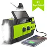 Multifunctional 4000mAh Emergency Crank Radio, Solar Powered Hand Crank Radio with Flashlight & Motion-sensor, Portable Rechargeable AM/FM Weather Radio for Home and Outdoor, Hand Crank Radio Original, Charging, Audio, Handheld Radio