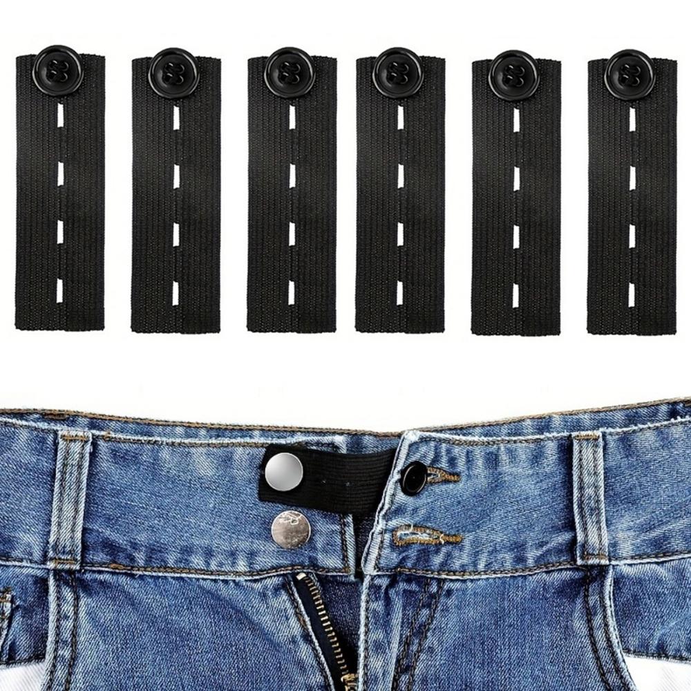 Adjustable Elastic Waist Extender Buckle for Women, Perfect Fit for Pregnant & Plus Size Pants, Essential Clothing Accessory, Adjustable Buttons5pc