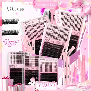 Mixed Length Individual False Eyelashes Kit, Volume Individual Lashes, 1 Box Natural Look Eyelash Extensions, Self Grafting Curl Eyelashes, Eye Makeup Enhancement False Eyelashes, Cosmetic