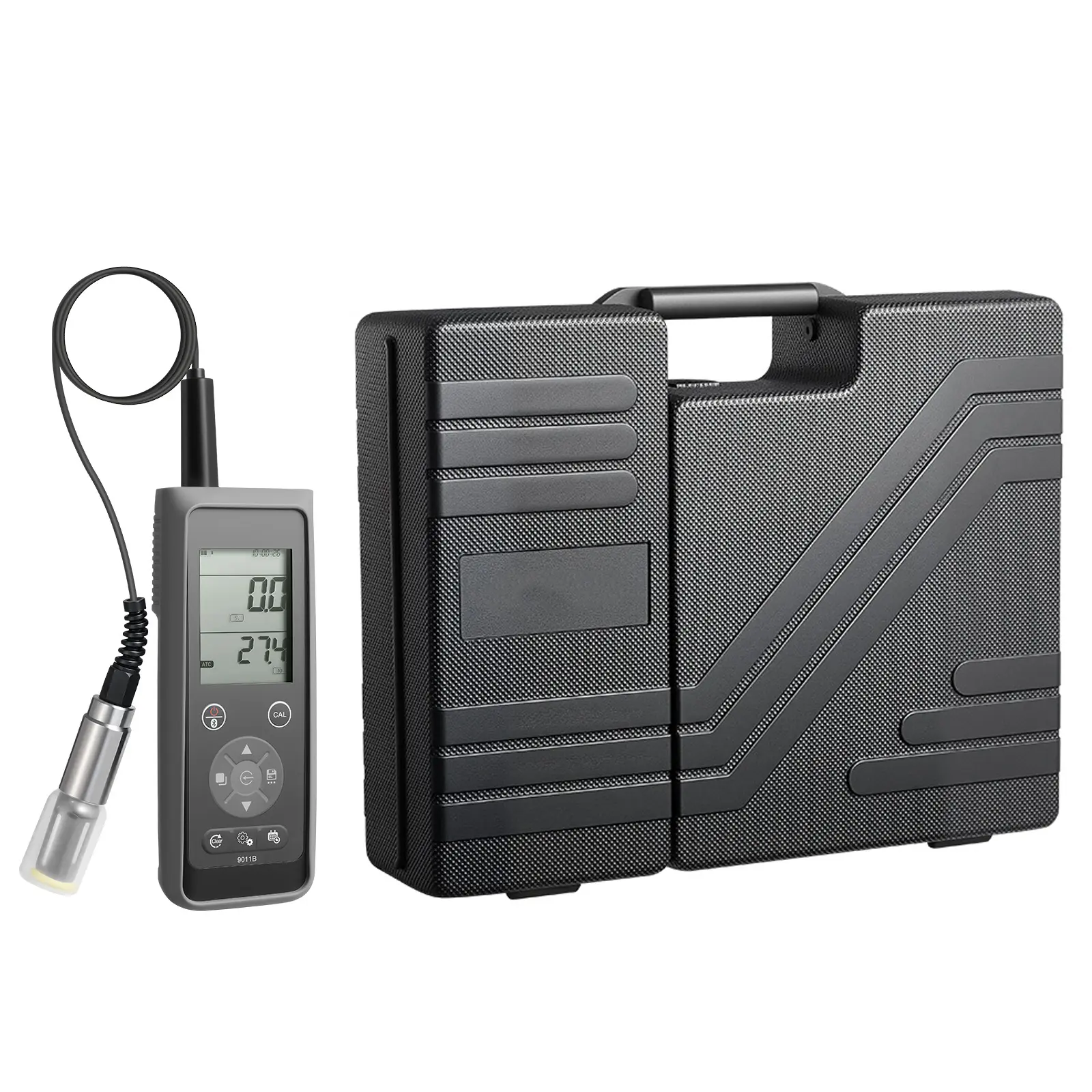 Dissolved Oxygen Meter, 0.0-50.0 mg/L Measurement Range, Portable Dissolved Oxygen Tester Kit with 13.1 ft Electrode Cable, 750 Data Sets Storage, Bluetooth/USB Data Transfer, DO Meter for Ponds