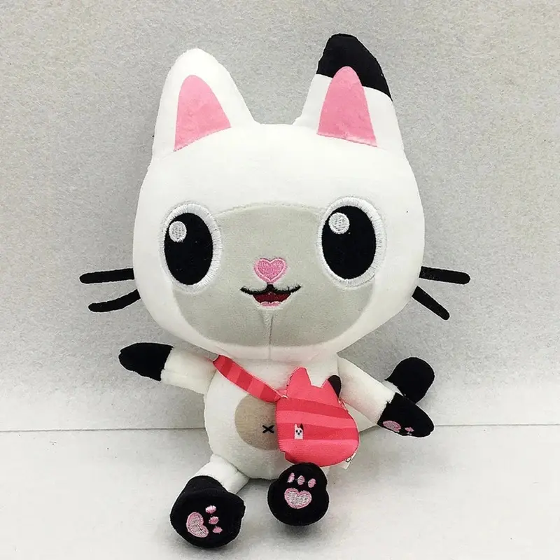 100% Brand New Gabby Dollhouse 7-Piece Plush Set, 20-25cm Cartoon Mermaid Cat Stuffed Doll, Children's Christmas Gift for Kids (Toys & Hobbies, Stuffed Toys)