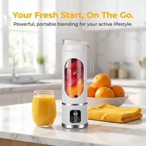 Mini Juicer Blender 2in1 Ice Crusher Smoothie Maker USB Rechargeable Easy Clean for Liquid Diets Fresh Juice Shakes Baby Food Home Office Dorm BacktoSchool Gifts