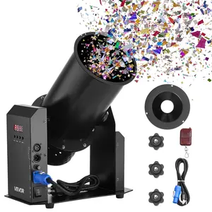 【DealsForYouDays】VEVOR Electric Confetti Machine, 1500W Powerful Output Confetti Cannon Launcher, DMX512, Manual Remote Control, Portable Confe-tti Shooter for Wedding Christmas Party Event Show Stage Nightclub