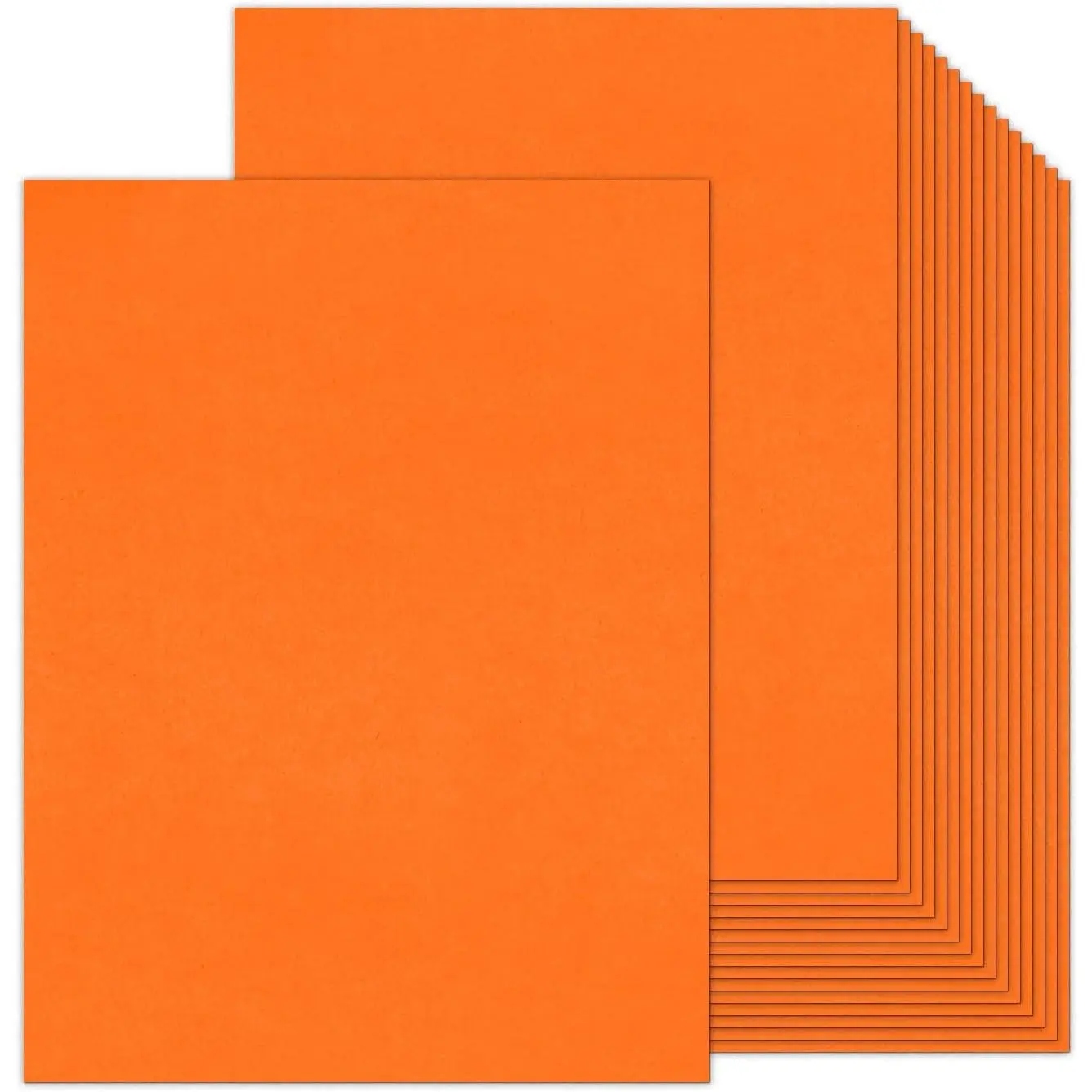 Orange Construction Paper 100 Sheets 80lb Cardstock Paper 8.5 x 11,  Halloween Orange Cardstock for Christmas, Crafts, DIY Cards