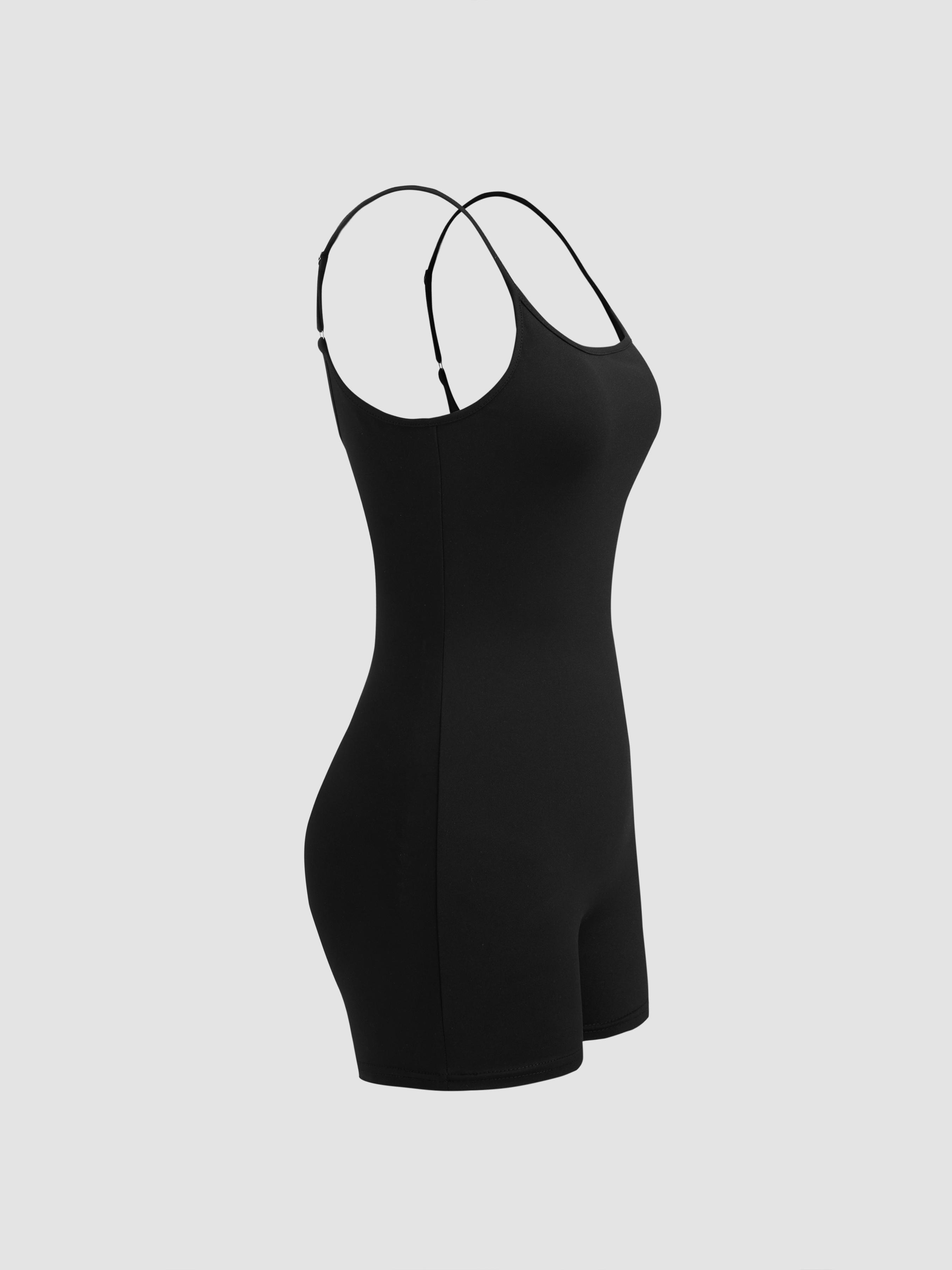 Cider [size 2-10] U-neckline Solid Cami Romper