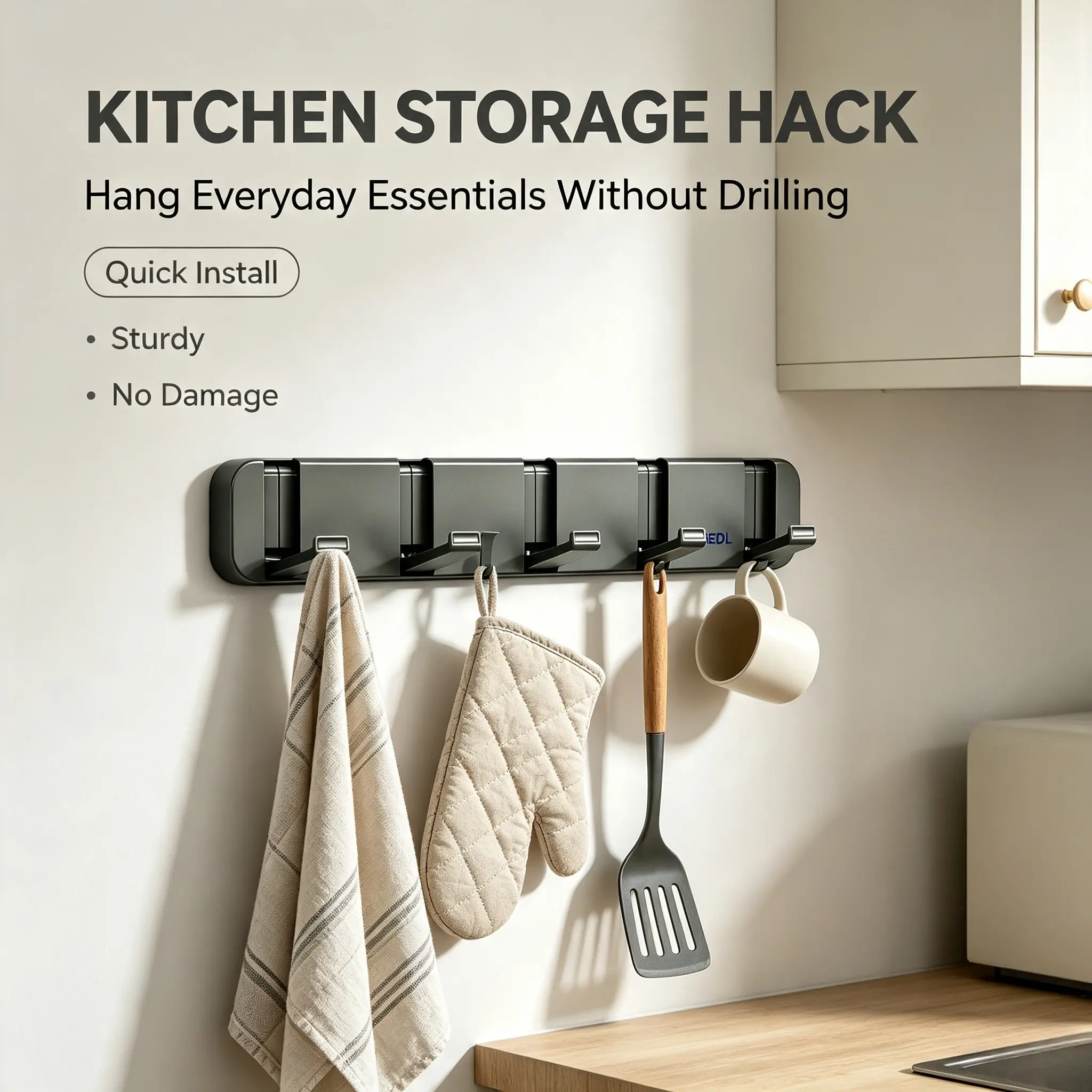 Classic Foldable Hidden Wall Mount Hooks for Home, Bathroom Supplies - No-Drill Installation, Heavy-Duty Weight-Bearing, Space-Saving, Folds Flat, Renters Ideal, Clothes Hanging Compatible