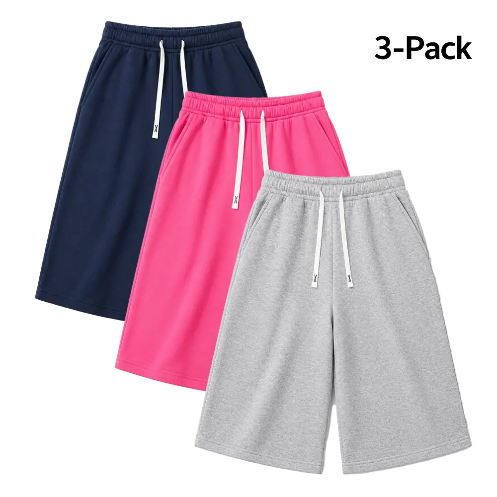 Unisex Below-Knee Wide Leg Pants with Elastic Drawstring Waist and Side Pockets, Relaxed Fit Cropped Sweatpants for Men and Women, Casual Lounge Athletic Trousers for Walking, Travel, Workout, Daily Wear, Gym, Yoga, Jogging and Streetwear Style.