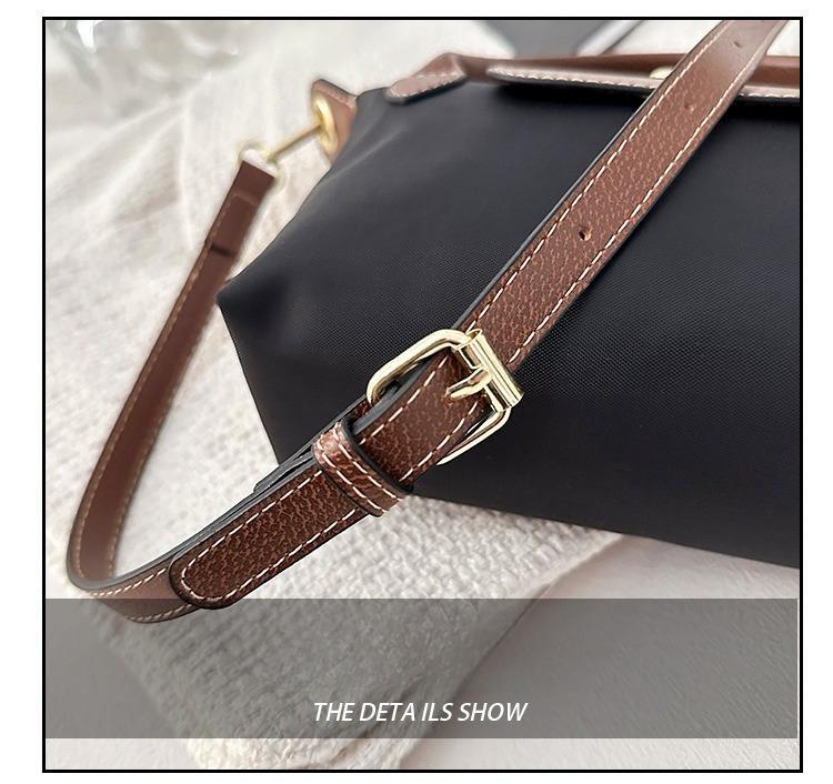 BIGWIG Nylon Mini Dumpling Bag, Waterproof Mini Coin Purse, Shoulder Bag, Crossbody Bag, Handbag, Versatile Daily Bag, Retro Style Bag, Soft Collapsed Shoulder Bag