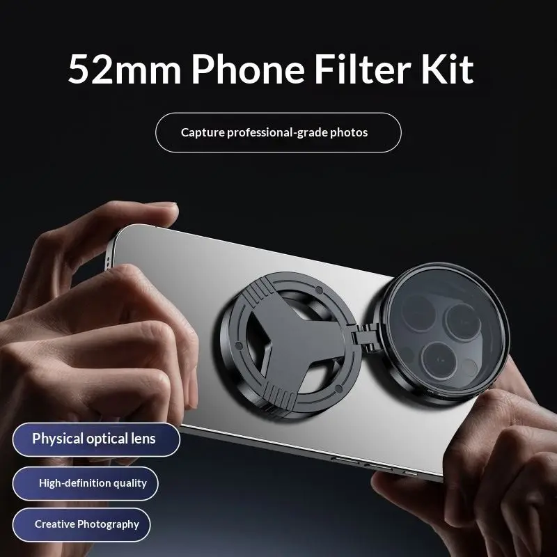 Magnetic Smartphone Polarizer Filter, Cpl Lens for Removing Reflections, Enhancing Colors, Improving Image Quality, Essential for Mobile Photography, Smartphone Lens Attachment