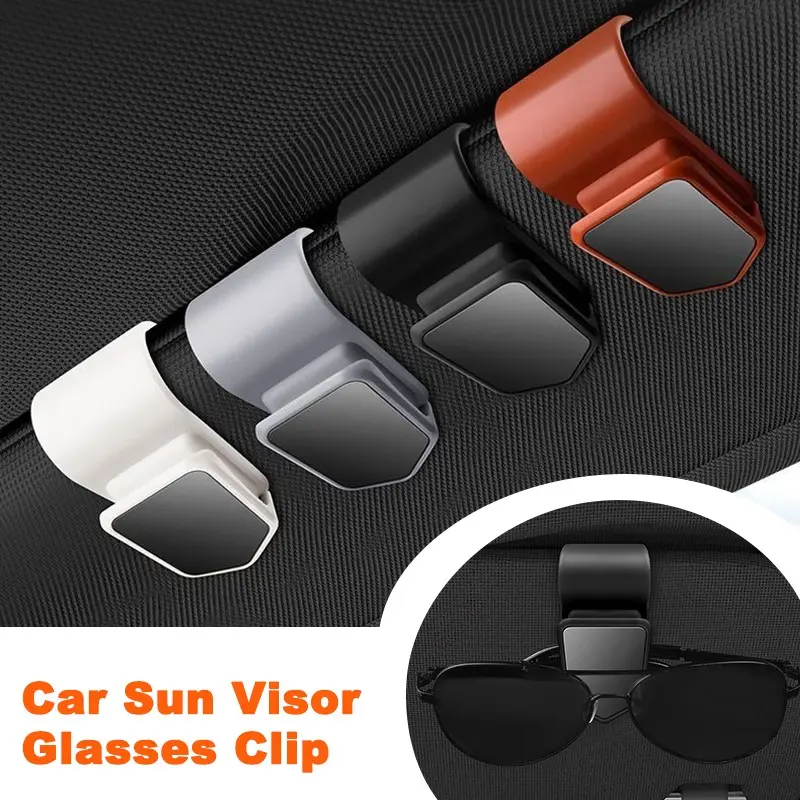 Auto Sunglasses Frame Abs Bill Holder, Multi-Functional Car Glass Clips, Innovative Glasses Storage Solution, Versatile Dashboard Organizer