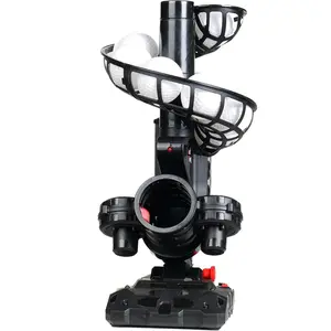 388BH Baseball Pitching Machine, 4 Adjustable Angles, 3 Pitch Angles, Power / , Includes 9  Balls, for Beginners