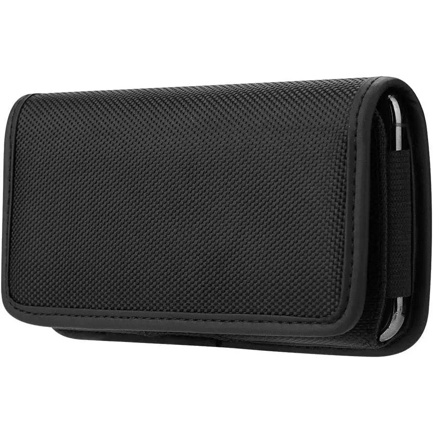 Nylon Phone Pouch Holster Case with Belt Clip for   G 5G,  G Power,  G Play,  G Stylus 5G (Horizontal)