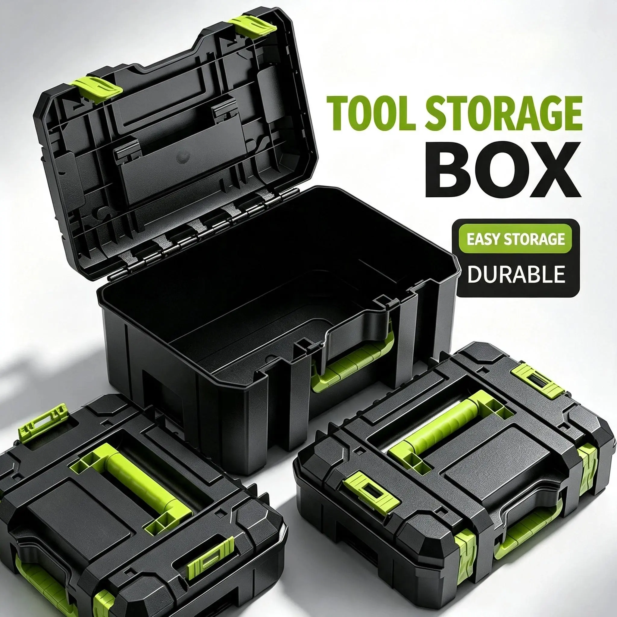 Stackable Combined Tool Storage Box Multilayer Stacking Tool Case Hardware Maintenance Organizer Portable Household Garage Workshop Hand Tool & Small Parts Storage Bag
