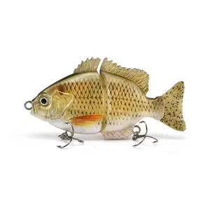 New fishing gear: two-section bionic lure, plastic hard bait, suitable for sinking and multi-layer swimming