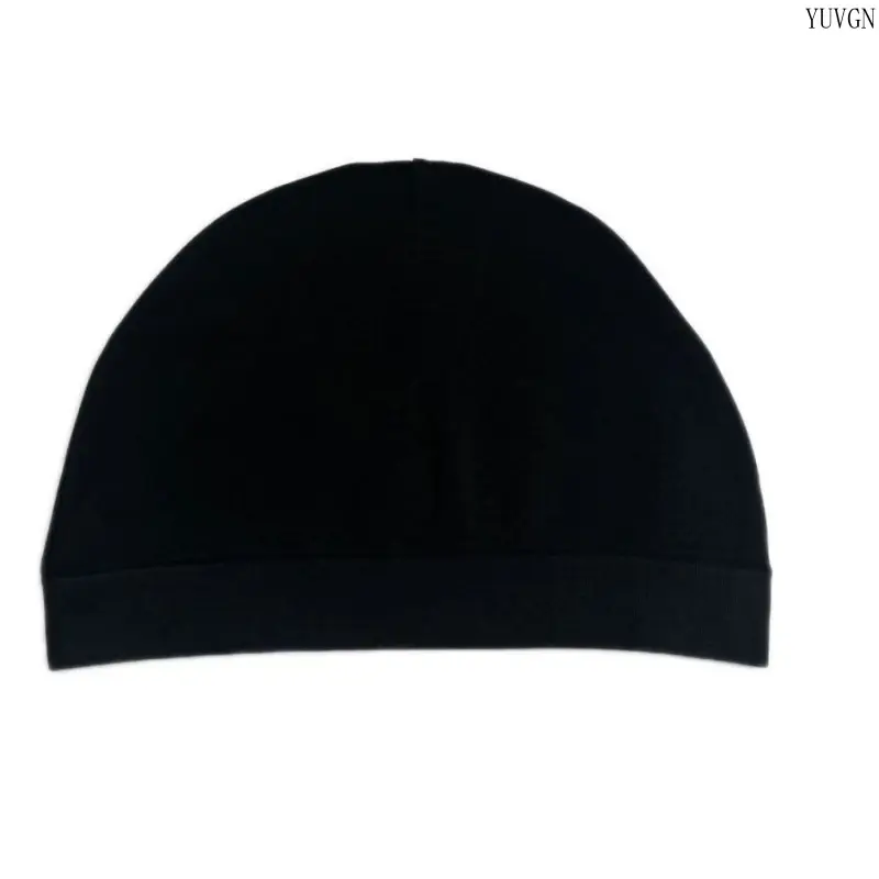 Unisex Solid Color Cuffed Stretch Knit Beanie - Plain Blank Lightweight Skull Cap, Soft Elastic Daily Sports & Outdoor Headwear for Street Walk, Gym Casual Outfits