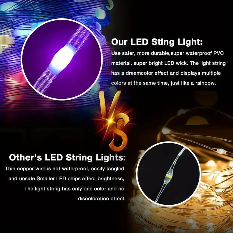300led Fairy Curtain Light, USB Powered, 8 Flash Modes, Ideal for Windowsill, Bedroom, Wedding, Easter Decor, Indoor Outdoor Use, Curtain String Lights, Atmosphere Light, LED Decoration, LED Lighting