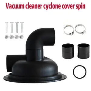 Vacuum Dust Separator Cyclone Separator Cover with Elbow, Easy Installation Woodworking DIY Cyclone Hood Dust Collector
