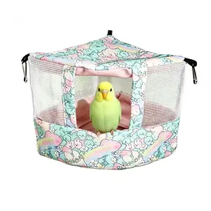 Summer Bird Nest Mat, Bird Supplies, Bird Cage Accessory, Triangular Space-Saving Design, Breathable Four-Season Use, Comfortable Habitat for Birds, Ideal for Outdoor Settings
