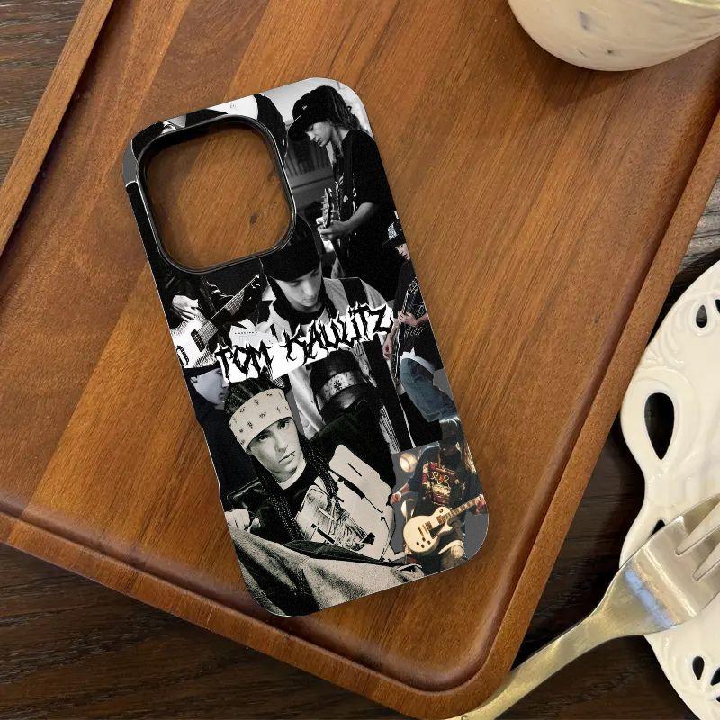 Western Rock-Themed "Real-Person" Style Legendary Band Tom Kaulitz 2-in-1 Film-Integrated Phone Case — Compatible with iPhone 12, 13, 14, 15, 16, 17 Series — Unique & Creative Design