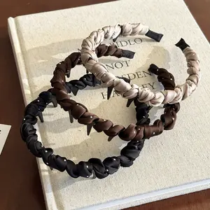 2026 New Korean Style Starry Sky Wrapped Teeth Comb Headbands for Women, Minimalist All-match High Crown Hair Hoops, Non Slip Flyaway Taming Hair Accessories for Daily Commute Work