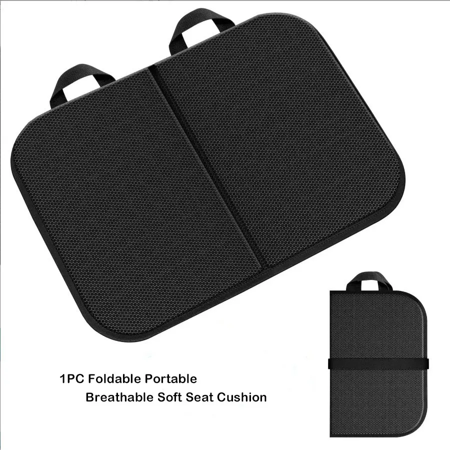 Ergonomic Cooling Gel Seat Cushion, Foldable Pressure Relief Chair Pad, Portable Non Slip Seat Cushion For Flights, Cars, Office And Camping, Car Seat Cushions