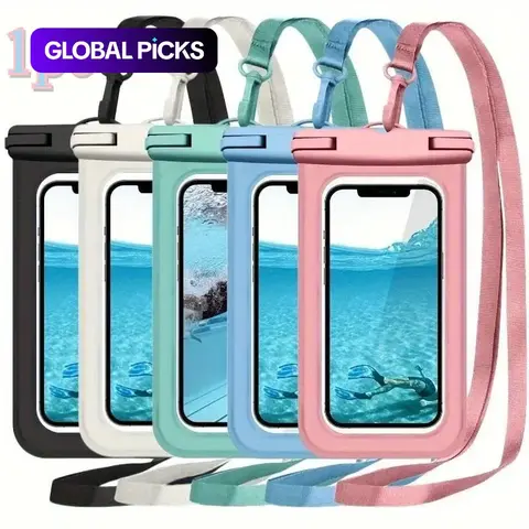 Waterproof Transparent Phone Bag, 1 Count Universal Large Capacity Phone Case with and Lanyard, Swimming Phone Bag, Phone Accessories for Swimming, Beach, Pool, Phone Accessories #GLOBAL PICKS