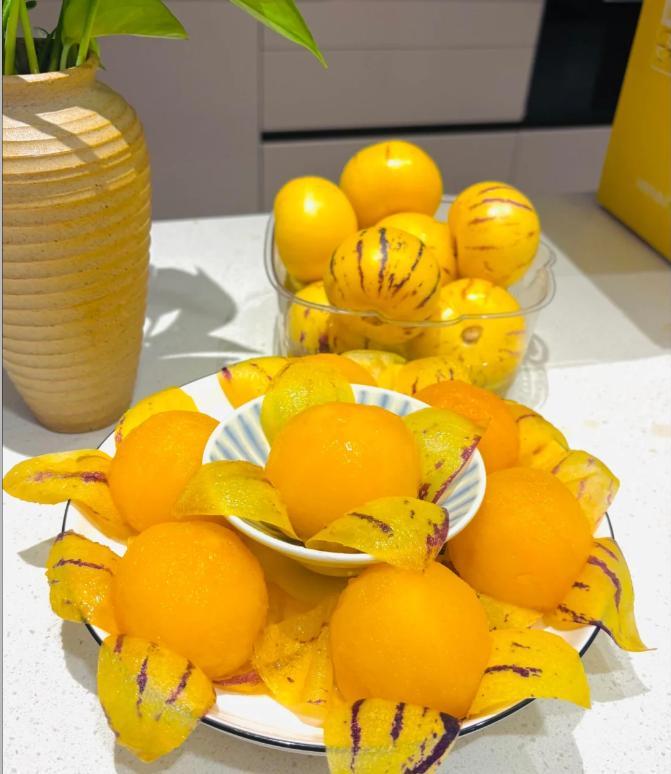 Pepino Melon Seeds for Planting,Sweet Pepino Seeds Non-GMO,Exotic Fruit Seed Heirloom for Outdoor Home Garden