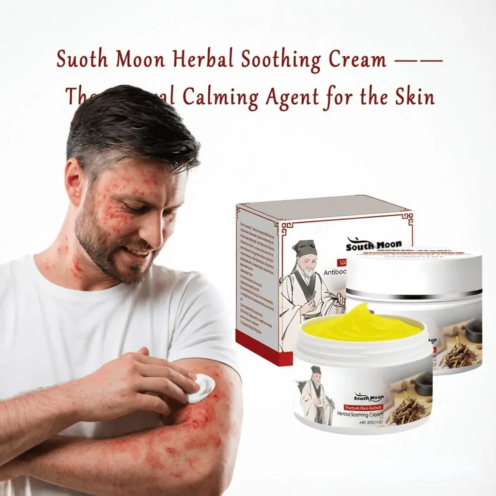 Natural Soothing Herbal Cream for Eczema & Psoriasis - Non-Greasy, Alcohol-Free, Non-Toxic Hydrating Balm for Adults' Sensitive Face & Body Skin, Plant-Derived Itch Relief & Dryness Care, 30g, Solid, Moisturizing, Balm Body Lotions & Creams, Aloe Moisturi