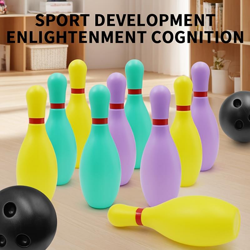Decompress A Traditional Sports Toy Set for Children That Includes Color Bowling, Designed for Both Indoor And Outdoor Use, Perfect for Parent-Child Interactive Puzzle Competitions And for party Games.