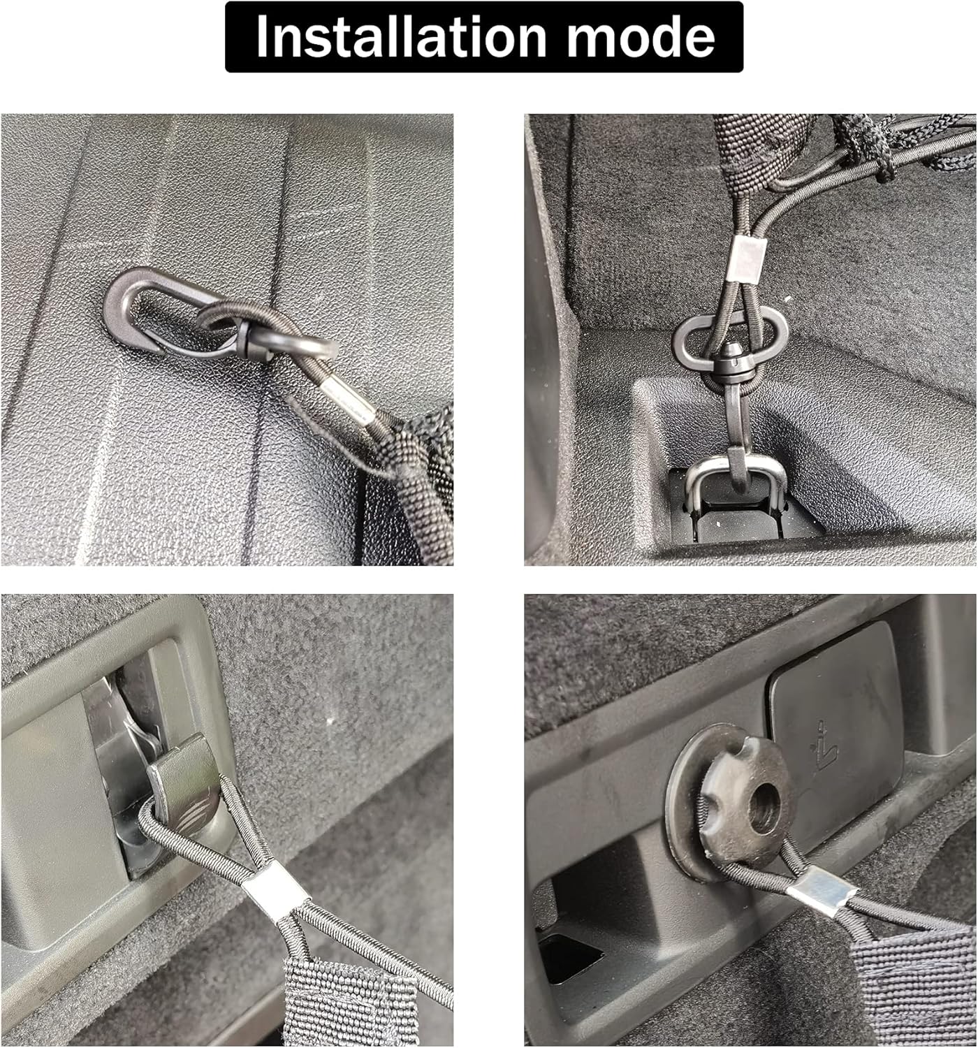 Cargo Net Stretchable. Adjustable Elastic Trunk Storage Net with Hook for SUVs, Cars and Trucks, Car Exterior Accessories (43.3x15.8 Inch)