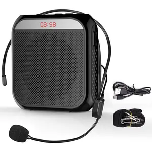 Portable Amplifier, Rechargeable Teacher Microphone, MiNi Amplifier System, Classroom Microphone, Tour Guide, Yoga Outdoor