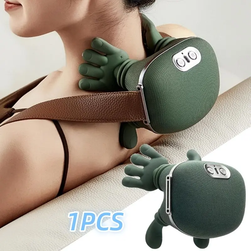 New Shoulder Neck Massager, Multi-Functional Home Cervical Massage Device, Heated Kneading Massage, Perfect Gift for Mother's Day, USB Rechargeable Massagers