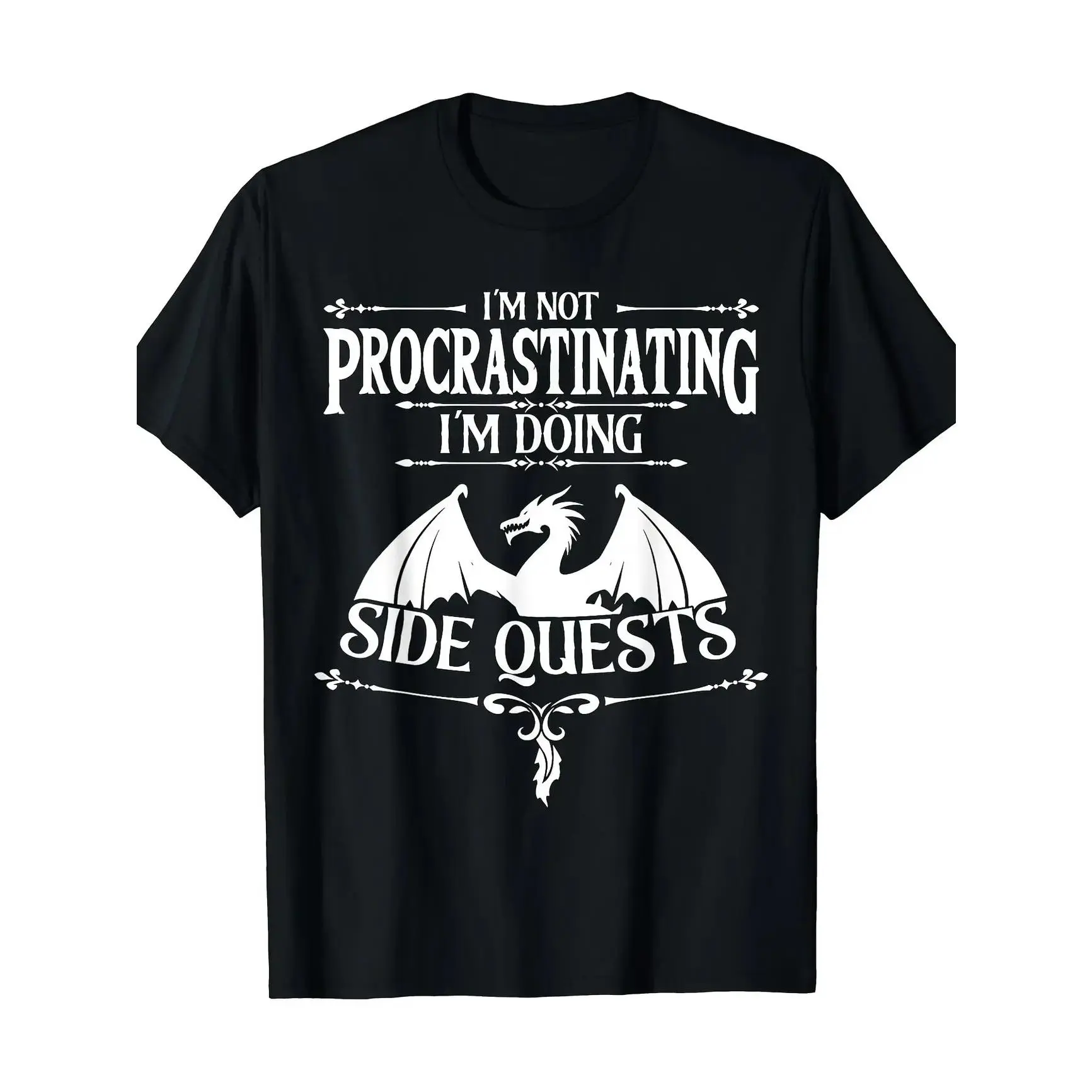 graphic tees I'm Not Procrastinating I'm Doing Side Quests RPG Gamers T-Shirt