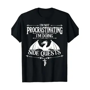 graphic tees I'm Not Procrastinating I'm Doing Side Quests RPG Gamers T-Shirt