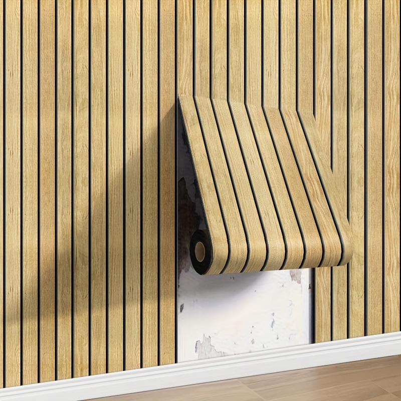 3D Wood Grain Wall Panels, Self-Adhesive Foam Thickened Wallpaper, Waterproof And, Home Decoration Wall Stickers, Peel And Stick, Easy to Clean And Cut, Suitable for Renovation of Living Rooms, Bedrooms, Restaurants, And Ceilings