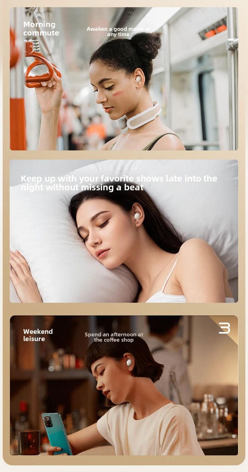 Sleep headphones, painless for side sleepers, no ear pressure, 2026 new model, in-ear noise-canceling, long battery life, sleep Bluetooth headphones