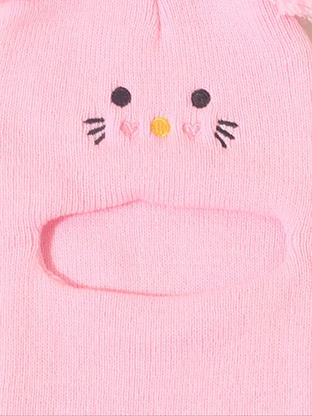 Cute Cat Embroidered Knit Hat for Babies & Toddlers, Warm Winter Beanie, Winter Skull Cap for Outdoor Use, Daily Commuting Essential, Moderate Fabric Thickness