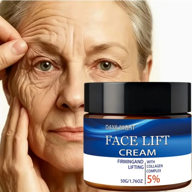 Day&Night Face Lift Cream, 5% Collagen Complex, Firm & Lift Skin, Smooth Fine Lines, Deep Hydration, Boost Skin Radiance, Anti-Aging Daily Moisturizer, Suitable For All Skin Types