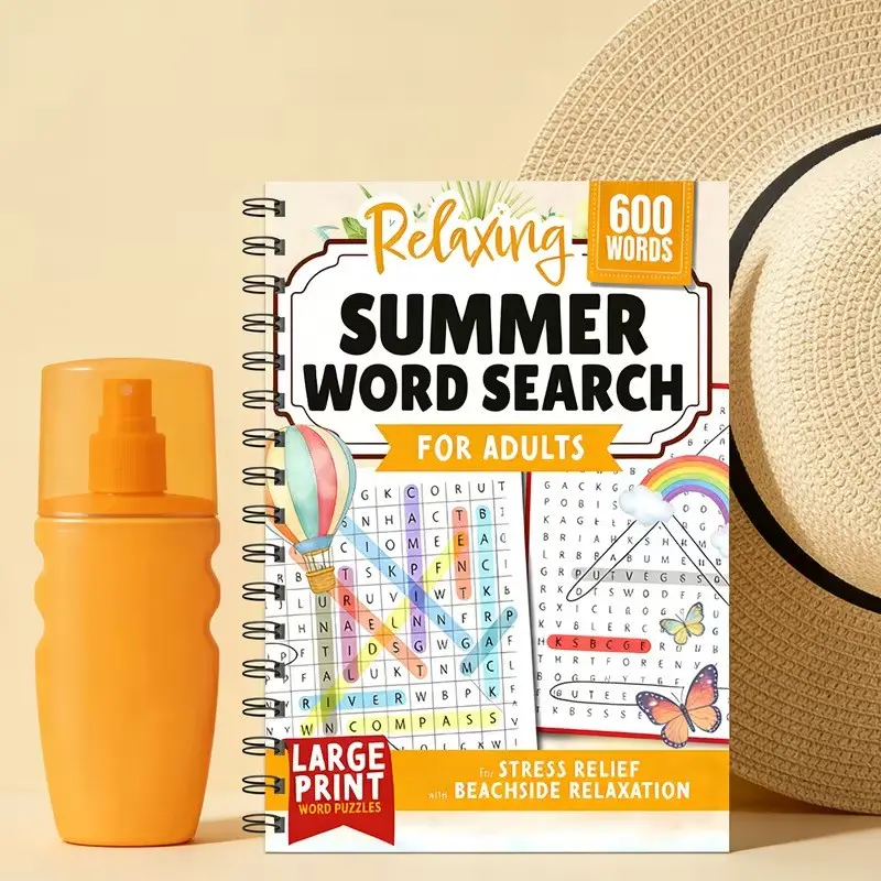 New Bestselling A4 Word Book Writing Pad, Thick Coloring Book, Drawing and Painting Notebook, Doodle Sketch Album